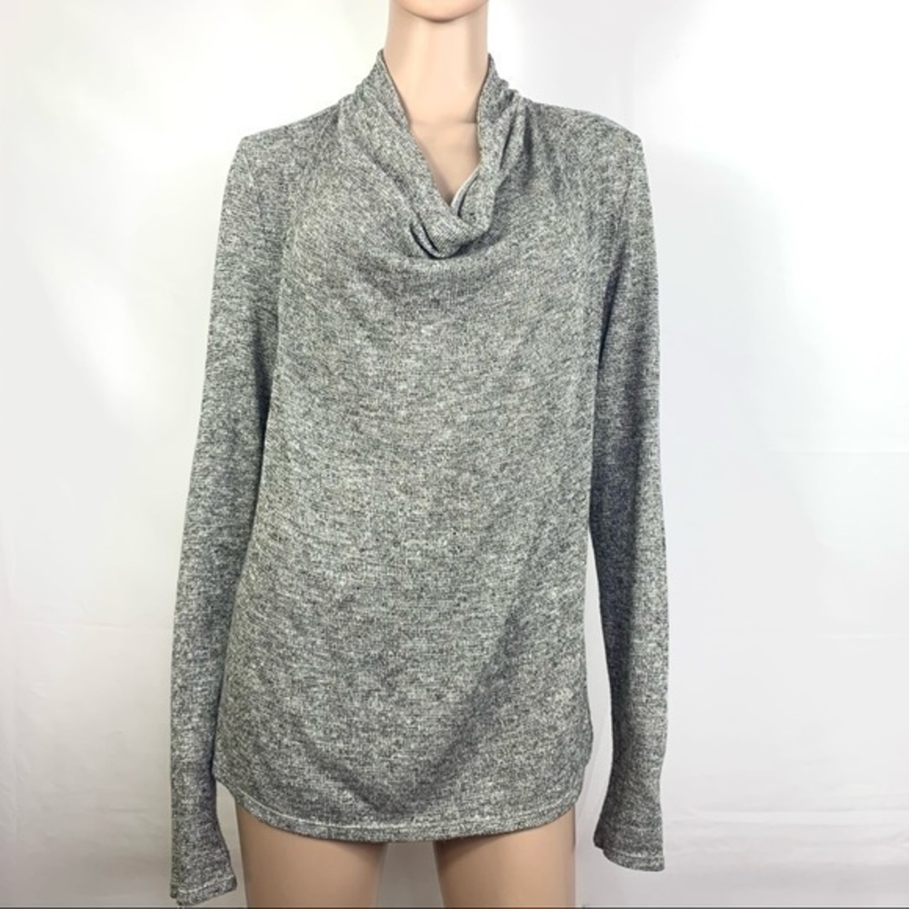 Anthropologie Deletta Women’s Top Blouse Gray Pullover Medium